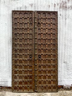Vintage Tibetan Temple Doors, a Pair