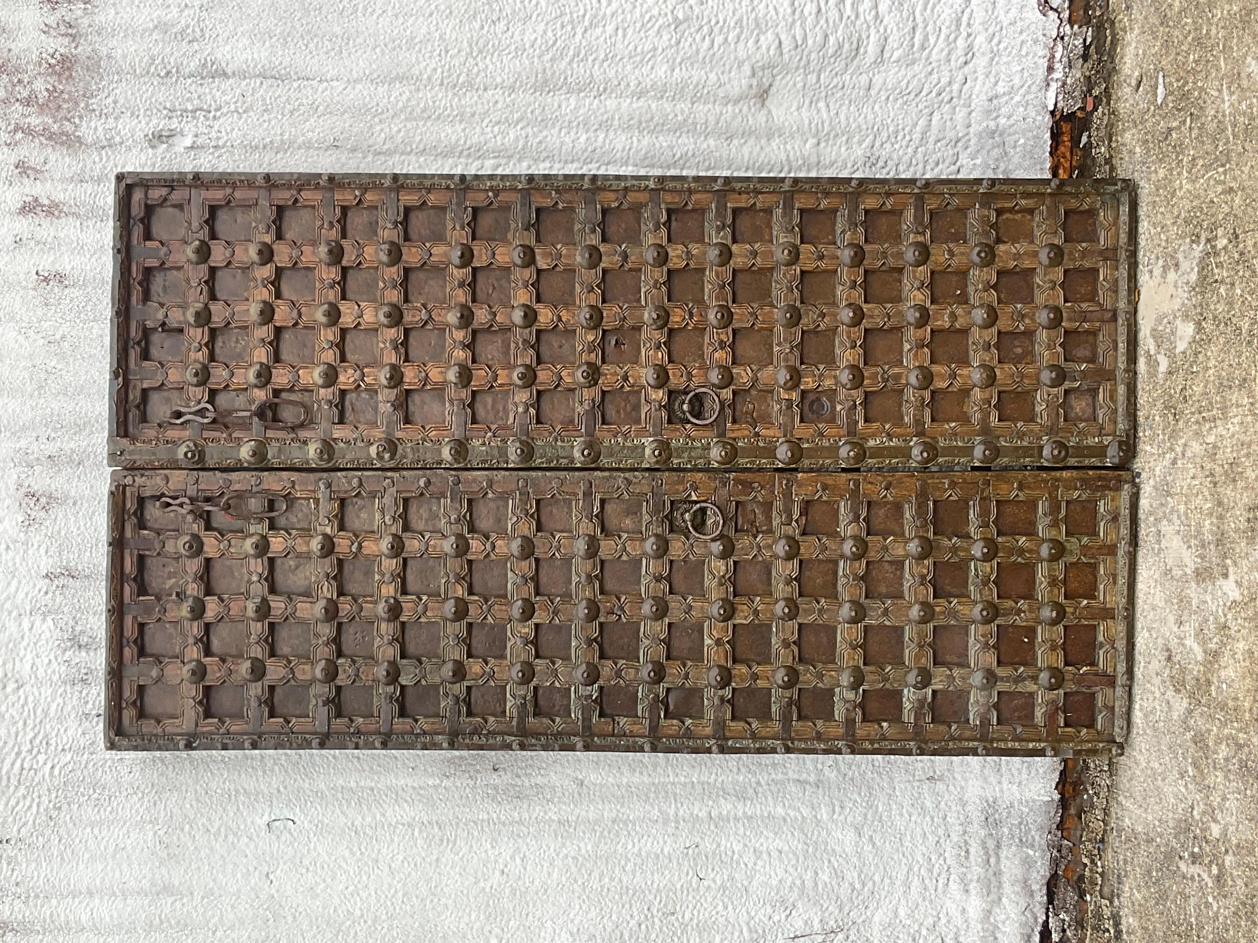 Vintage Tibetan Temple Doors, a Pair 2