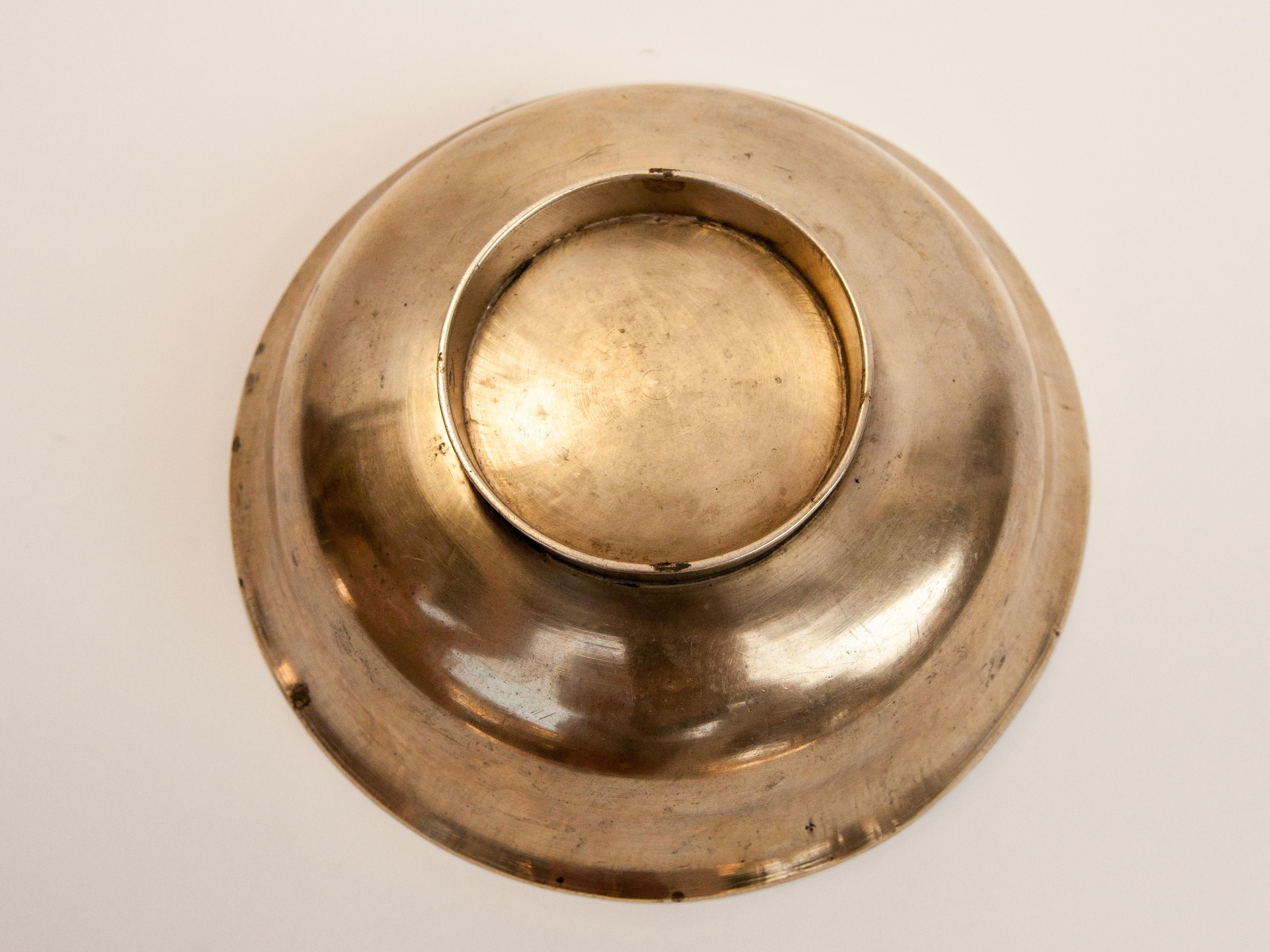 Vintage Tibetan Tsampa Bowl, Bronze, Large, Nepal or Tibet, Mid-20th Century 9