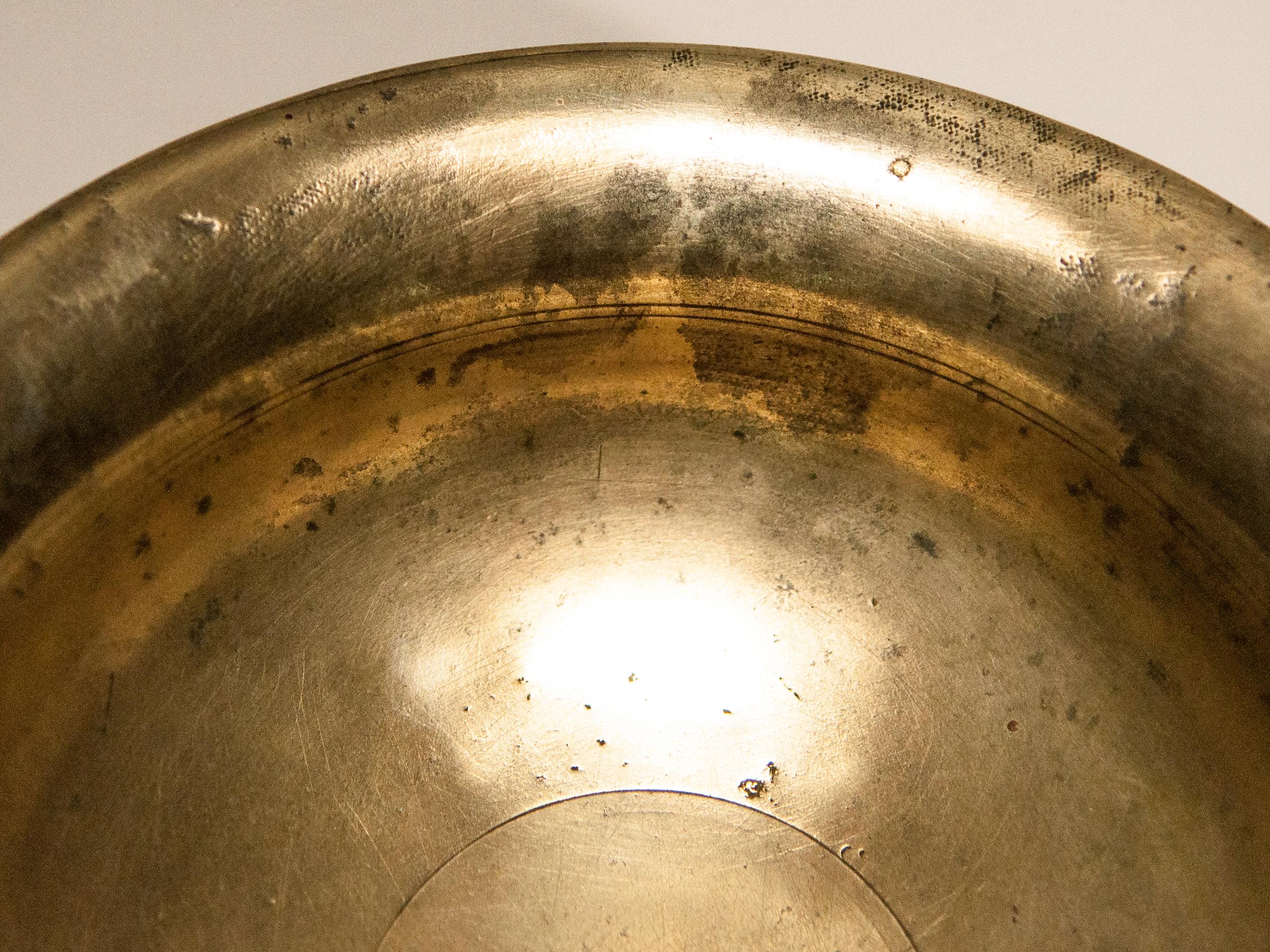 Vintage Tibetan Tsampa Bowl, Bronze, Tibet, Early to Mid-20th Century 5