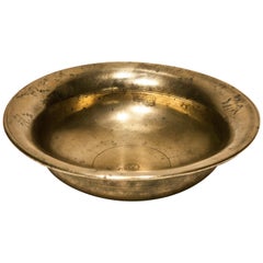 Vintage Tibetan Tsampa Bowl, Bronze, Tibet, Early to Mid-20th Century