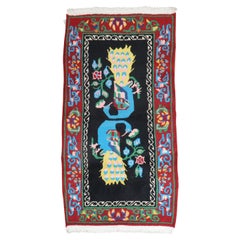 Tibetischer Vasen-Teppich aus Seide