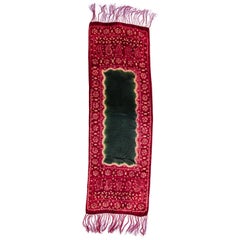 Châle vintage en soie de Sumatra teintée à la noueuse, motif Plangi et tritik, milieu du 20e siècle