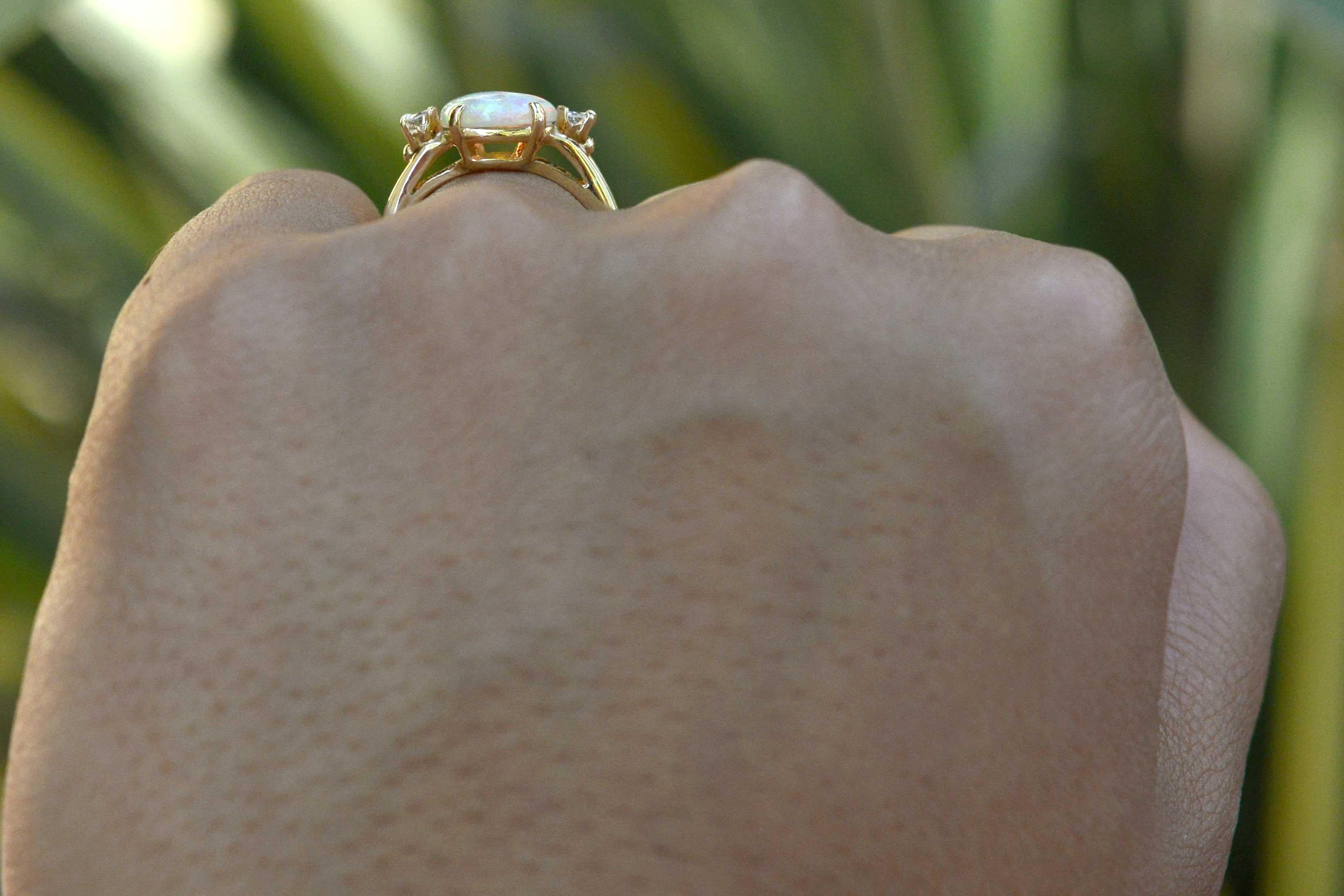 tiffany opal ring