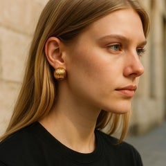 Vintage Tiffany and Co 14K Yellow Gold Shrimp Earrings