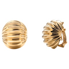 Orecchini a forma di gambero d'epoca in oro giallo Tiffany & Co. 14K