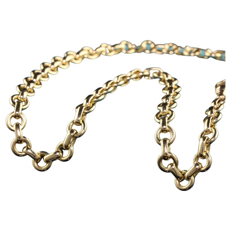 Vintage Tiffany and Co 18K Yellow Gold Link Chain at 1stDibs