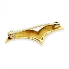 Spilla vintage Tiffany & Co. con gabbiano in oro giallo 18 carati