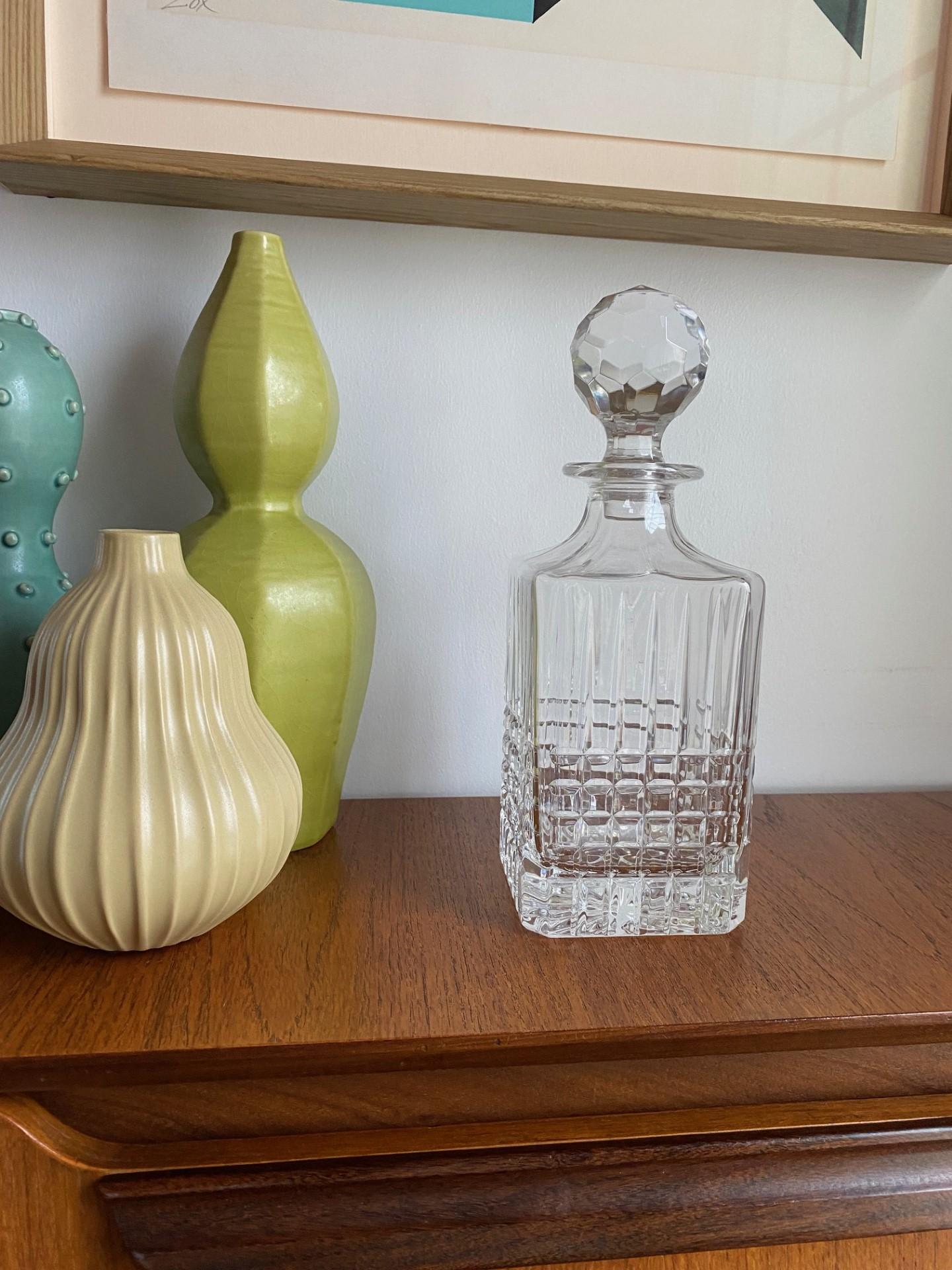 20th Century Vintage Tiffany and Co. Crystal Liquor Decanter