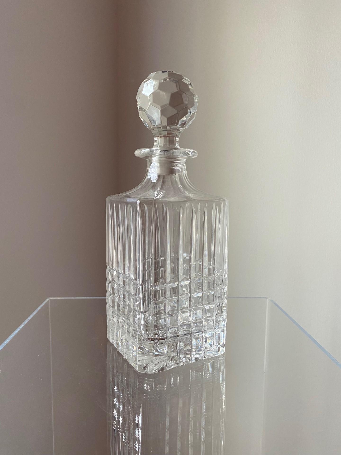 Hollywood Regency Vintage Tiffany and Co. Crystal Liquor Decanter