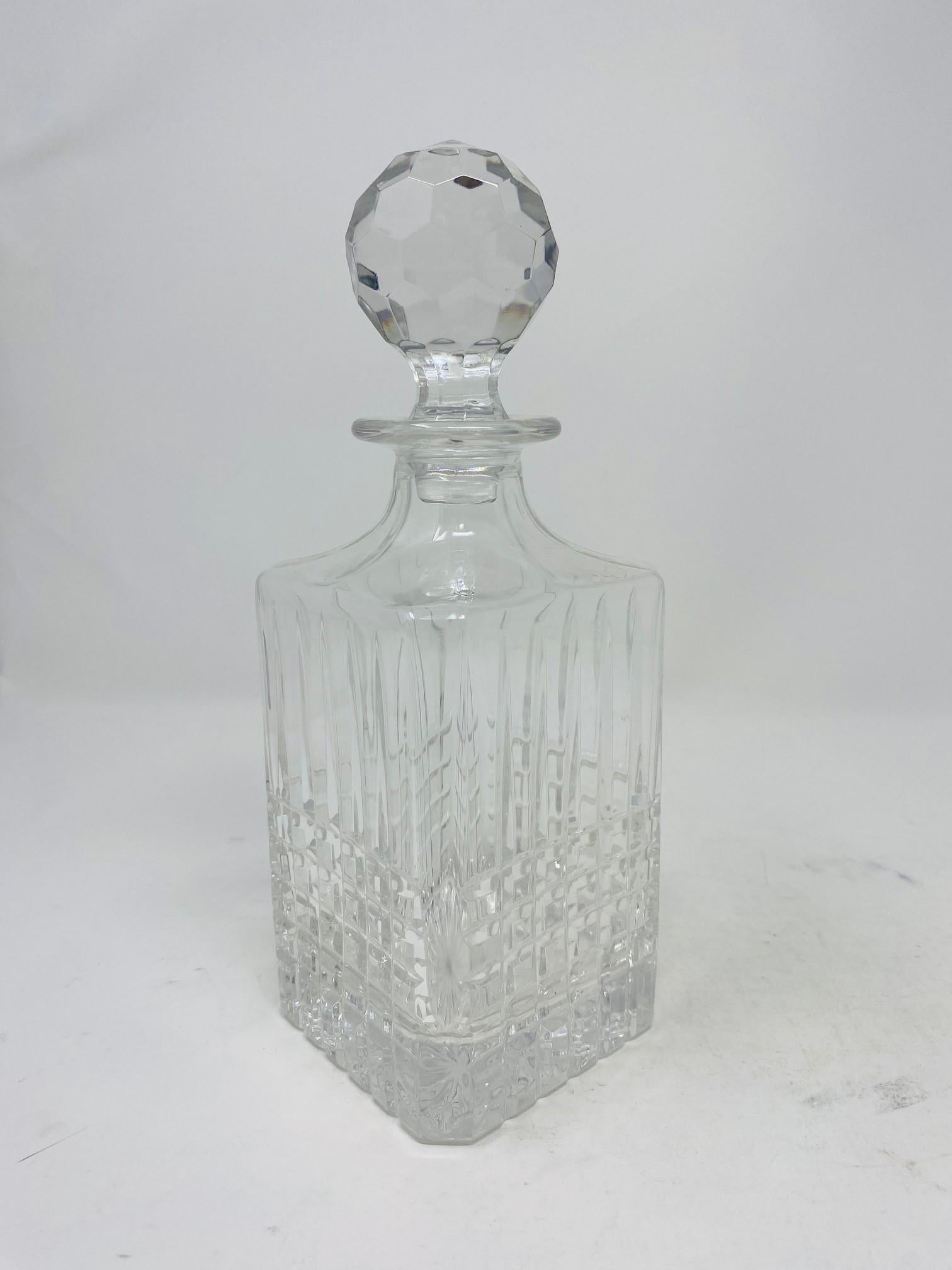Vintage Tiffany and Co. Crystal Liquor Decanter In Good Condition In San Diego, CA