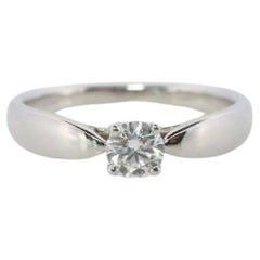Vintage Tiffany and Co. Bague en diamant. Authentique Tiffany HARMONY platine 0,19 carat