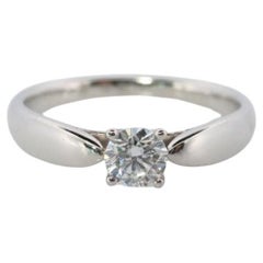 Vintage Tiffany and Co. Bague en diamant. Authentique Tiffany HARMONY platine 0,22 carat