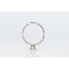 Vintage Tiffany and Co. Diamond Ring. Authentic 0.36ct Tiffany Platinum Diamond