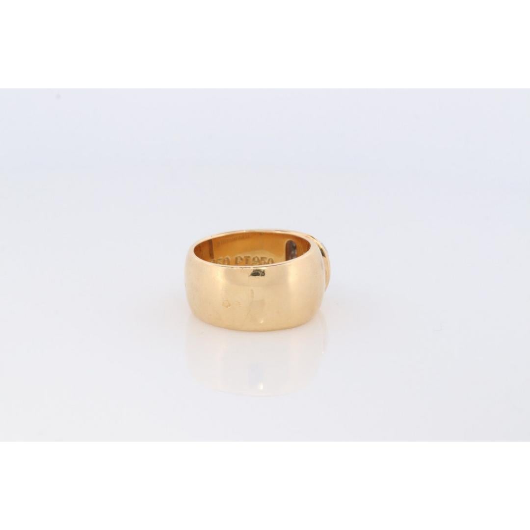Vintage Tiffany und Co. Diamantring. Authentisch Tiffany 18k Platin Weit (Rundschliff) im Angebot