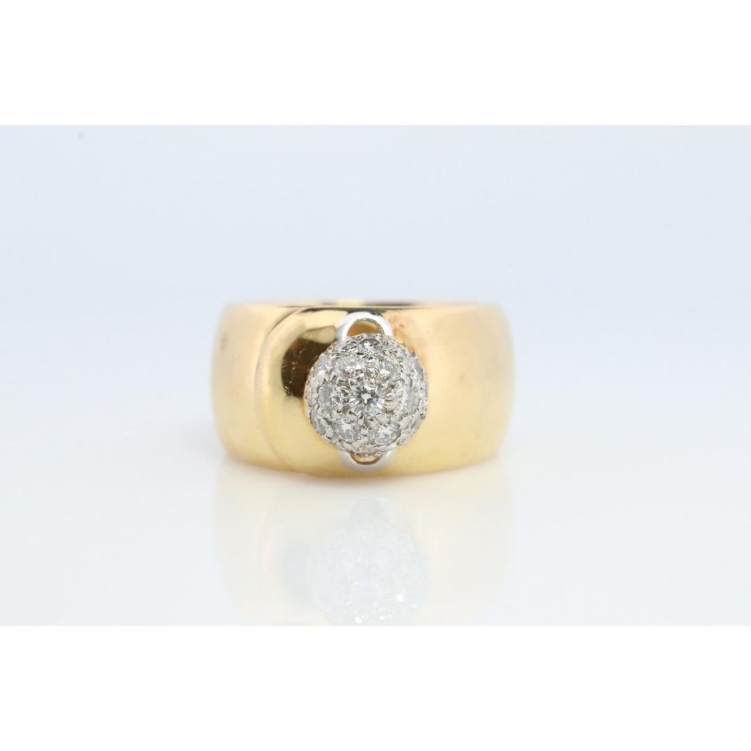 Vintage Tiffany und Co. Diamantring. Authentisch Tiffany 18k Platin Weit im Zustand „Gut“ im Angebot in Port Charlotte, FL