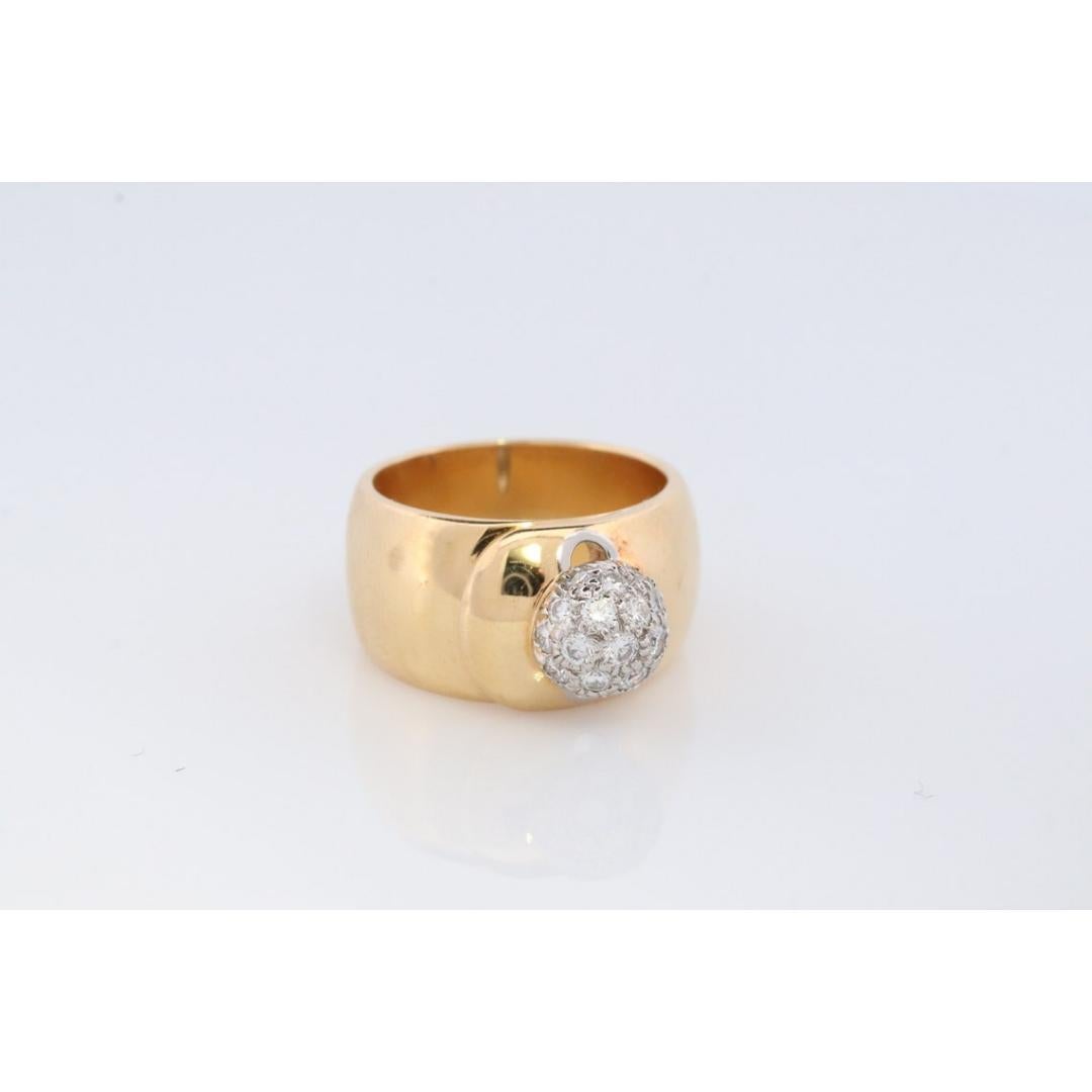 Vintage Tiffany und Co. Diamantring. Authentisch Tiffany 18k Platin Weit für Damen oder Herren im Angebot