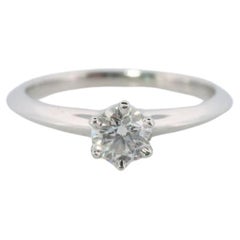 Vintage Tiffany and Co. Bague en diamant. Tiffany platine authentique