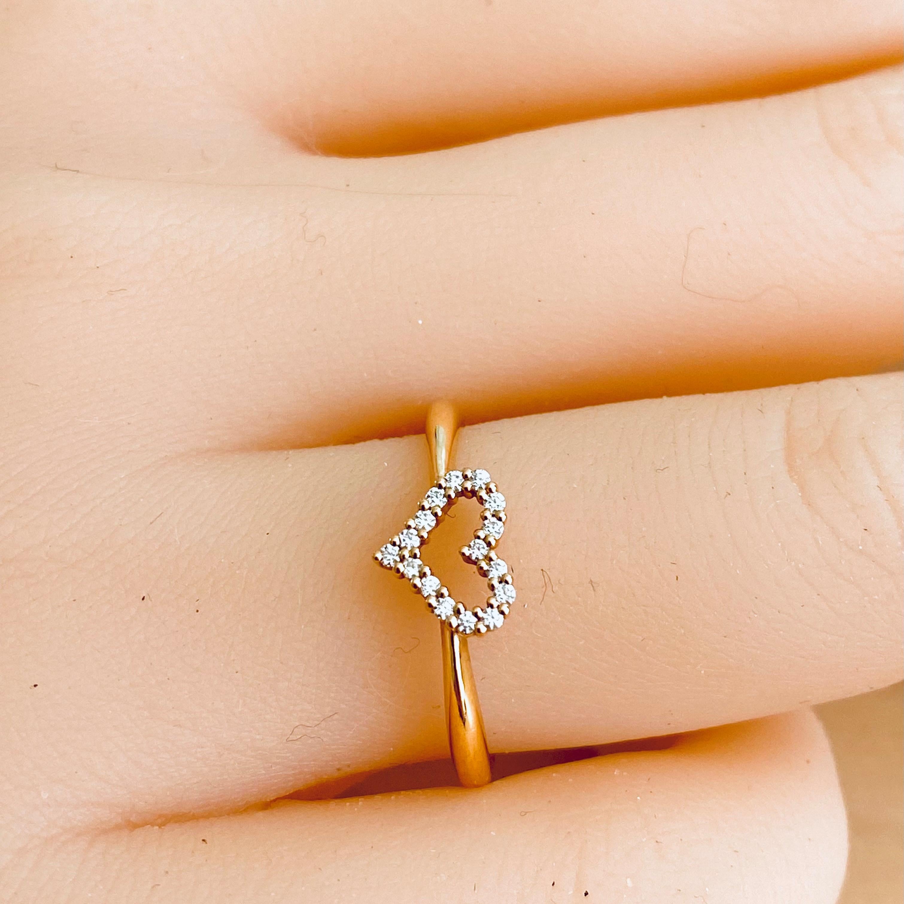 tiffany heart ring with diamond