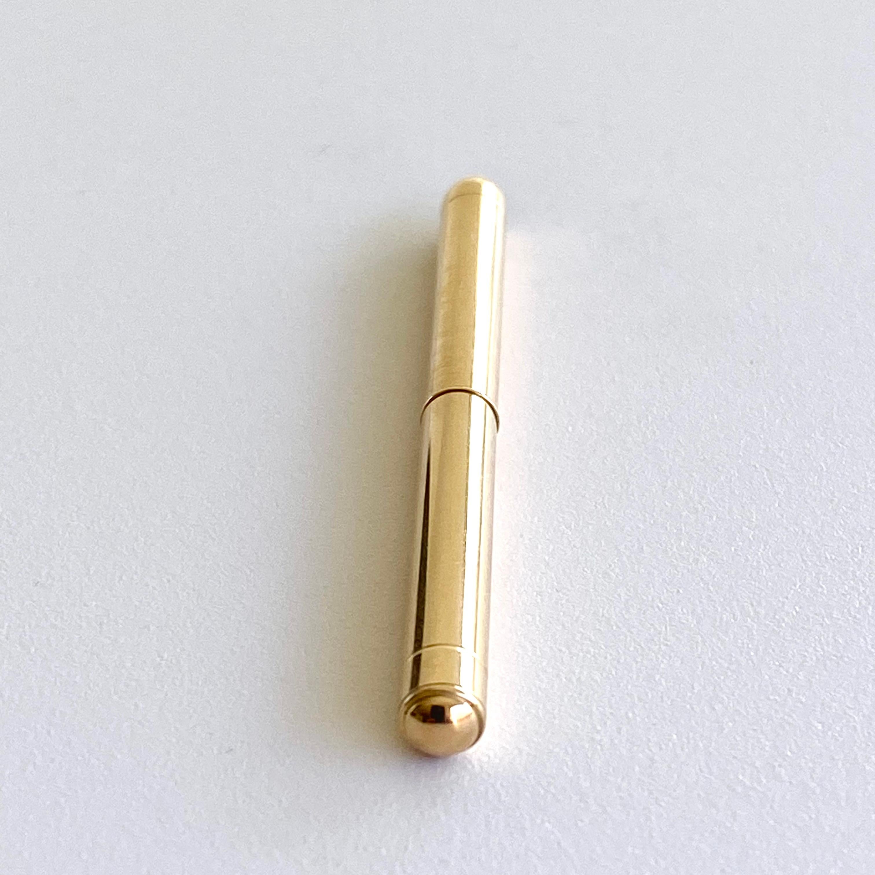 Vintage Tiffany Co 14 Karat Yellow Gold Retractable 2 Inch Long Toothpick 1