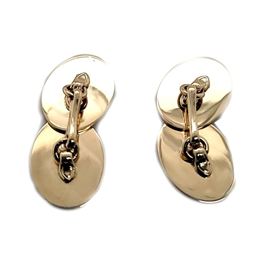 Men's Vintage Tiffany and Co. Gold Cufflinks For Sale