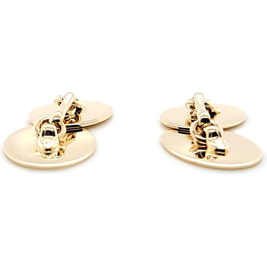 Vintage Tiffany and Co. Gold Cufflinks For Sale 1