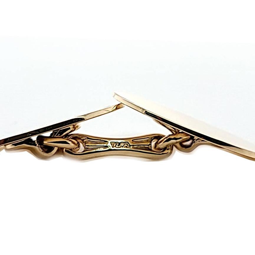 Vintage Tiffany and Co. Gold Cufflinks For Sale 2