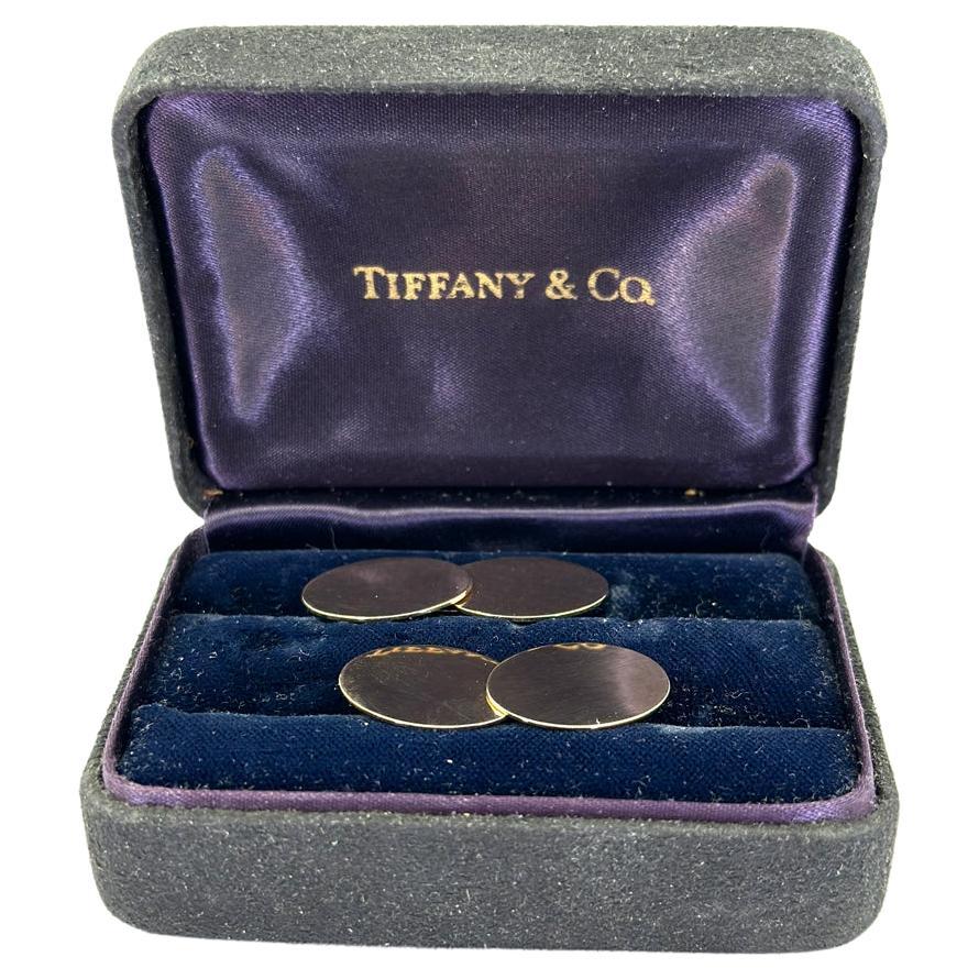 Vintage Tiffany and Co. Gold Cufflinks