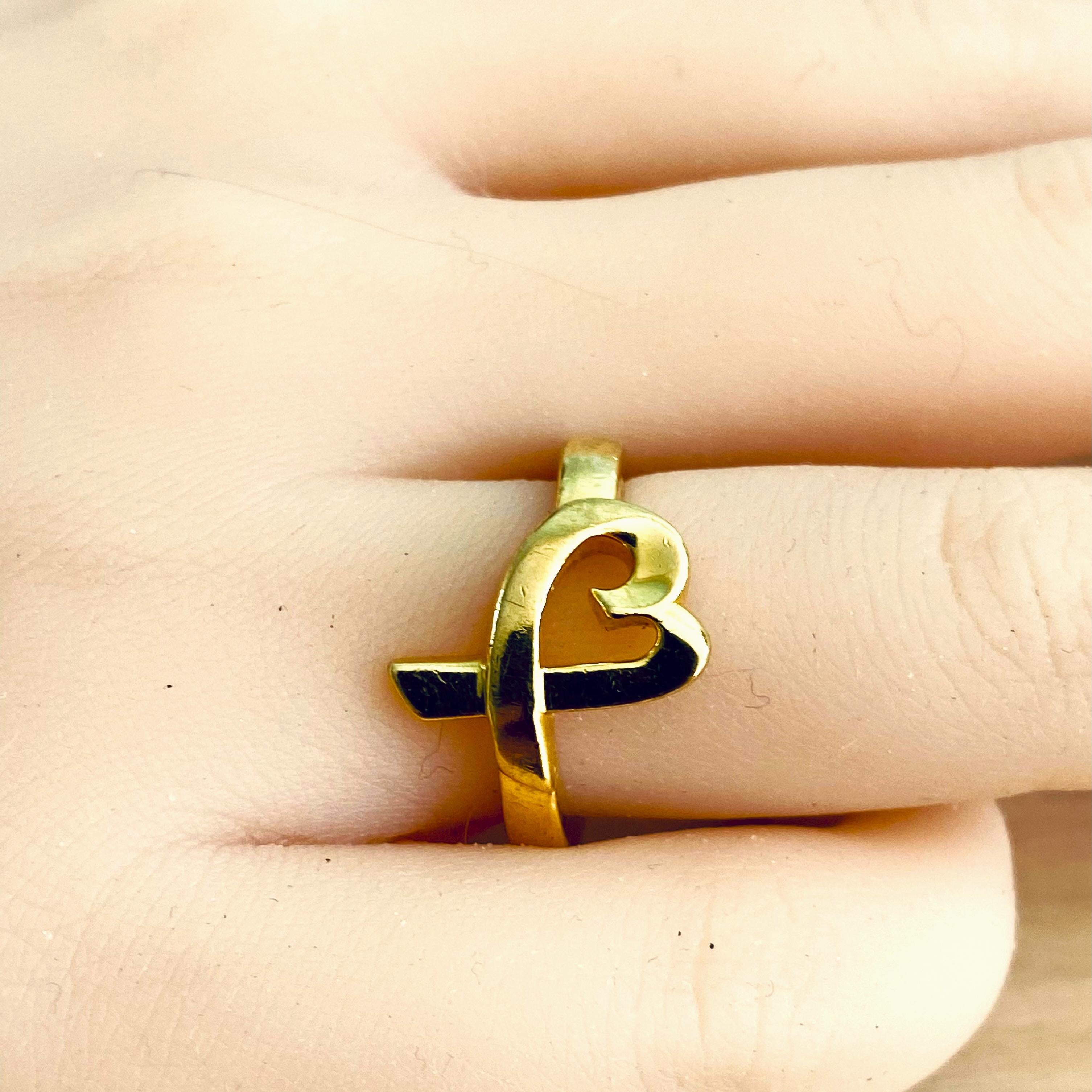 gold tiffany heart ring