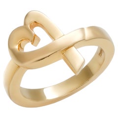 Tiffany and Co. Picasso Eighteen Karat Yellow Gold Loving Heart Ring