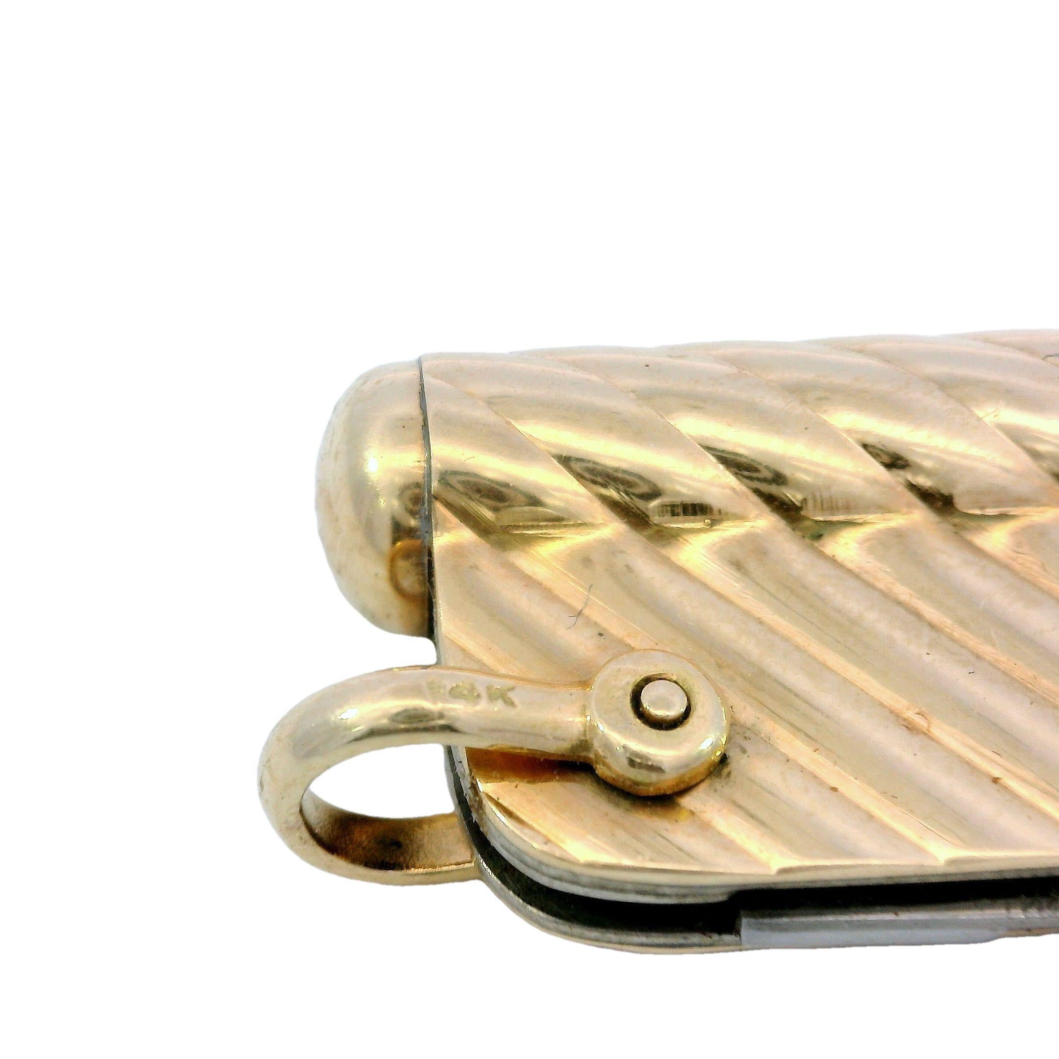 Vintage Tiffany and Co Pocket Knife and Extendable Working Pencil in 14K Gold 8