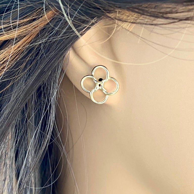 Tiffany quadrifoglio earrings sales