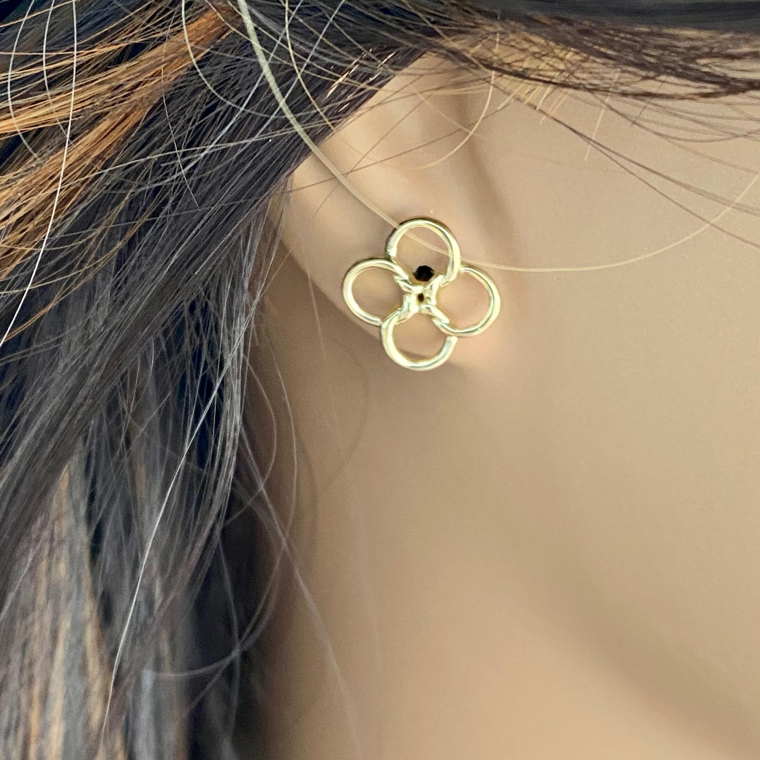 tiffany four leaf clover earrings