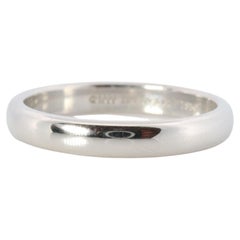 Anello Vintage Tiffany & Co. Autentica fede nuziale in platino. AT&T 3mm Lucida