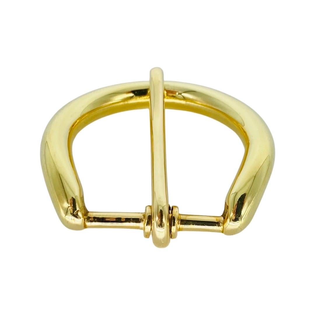 Vintage Tiffany & Co Rounded Belt Buckle 14k Gold en vente 1