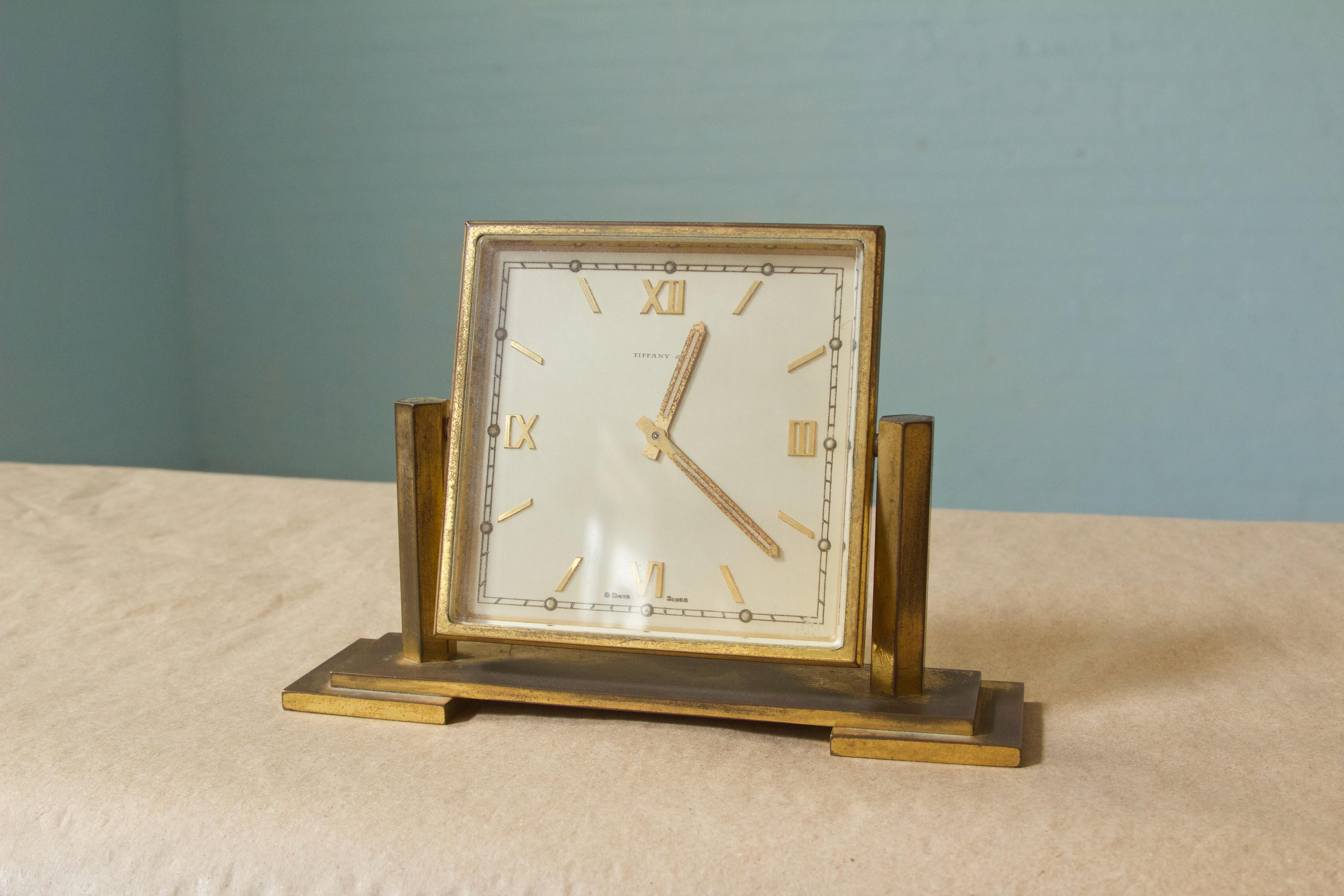 vintage tiffany clock