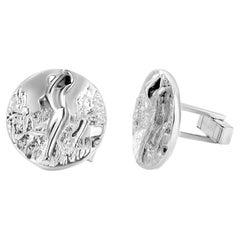 Vintage Tiffany and Co Sterling Silver Gulfing Cufflinks