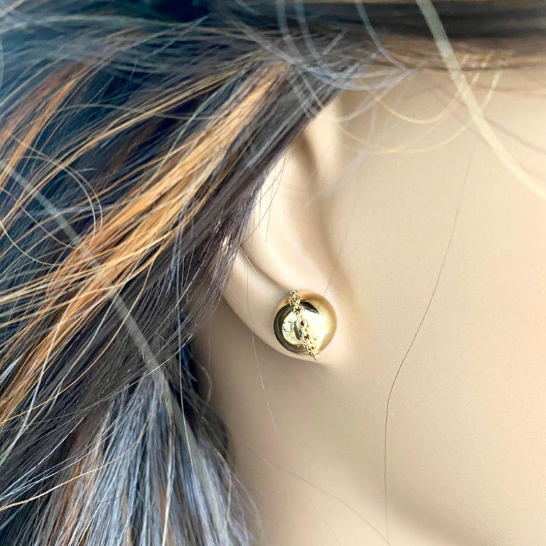 Tiffany Co. 18 Karat Yellow Gold HardWear Ball Linked Chain