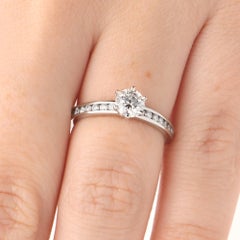 Vintage Tiffany & Co. 0.64ct Diamond Tiffany Setting Channel Set Ring in Plat