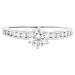 Vintage Tiffany & Co. 0.64ct Diamond Tiffany Setting Channel Set Ring in Plat