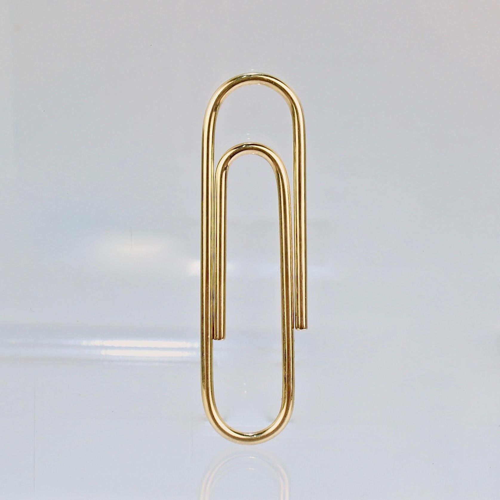 paper clip bookmark tiffany