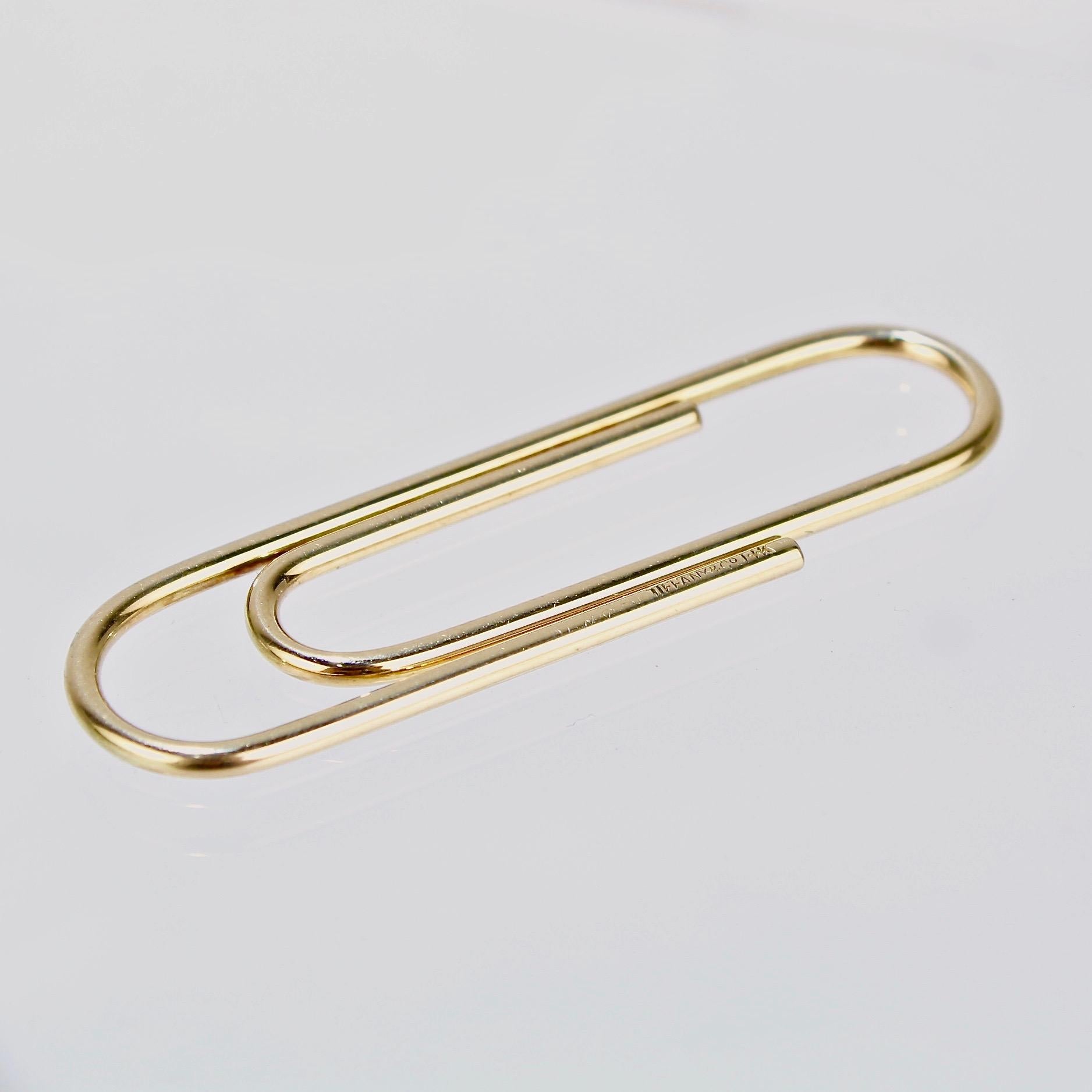 gold paperclip tiffany