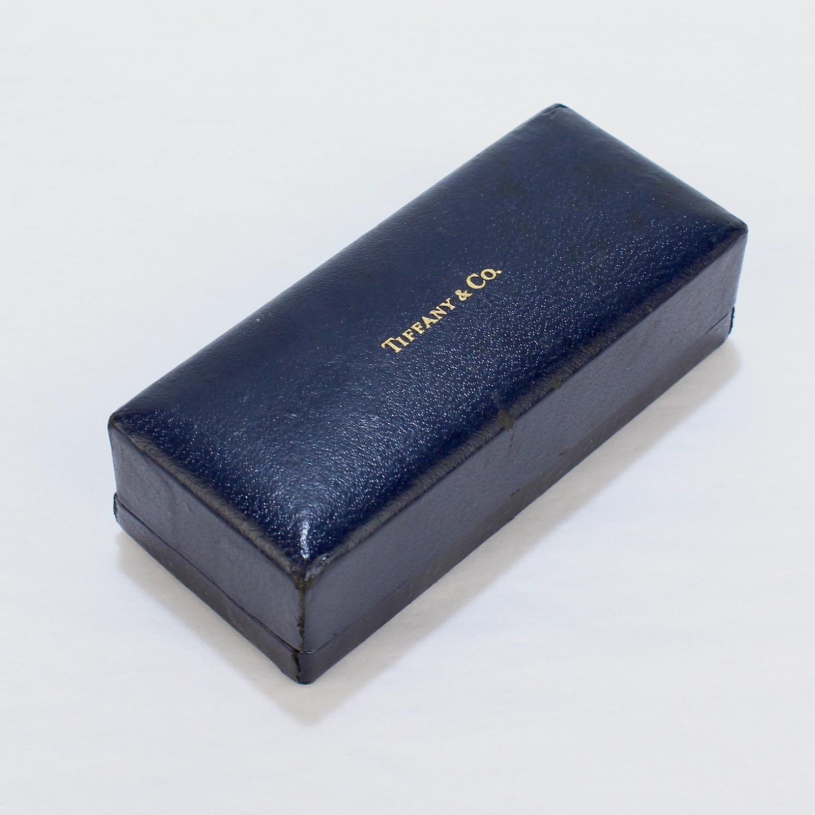 Modern Vintage Tiffany & Co. 14 Karat Gold Paper Clip Bookmark with Original Box