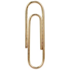 Vintage Tiffany & Co. 14 Karat Gold Paper Clip Bookmark with Original Box