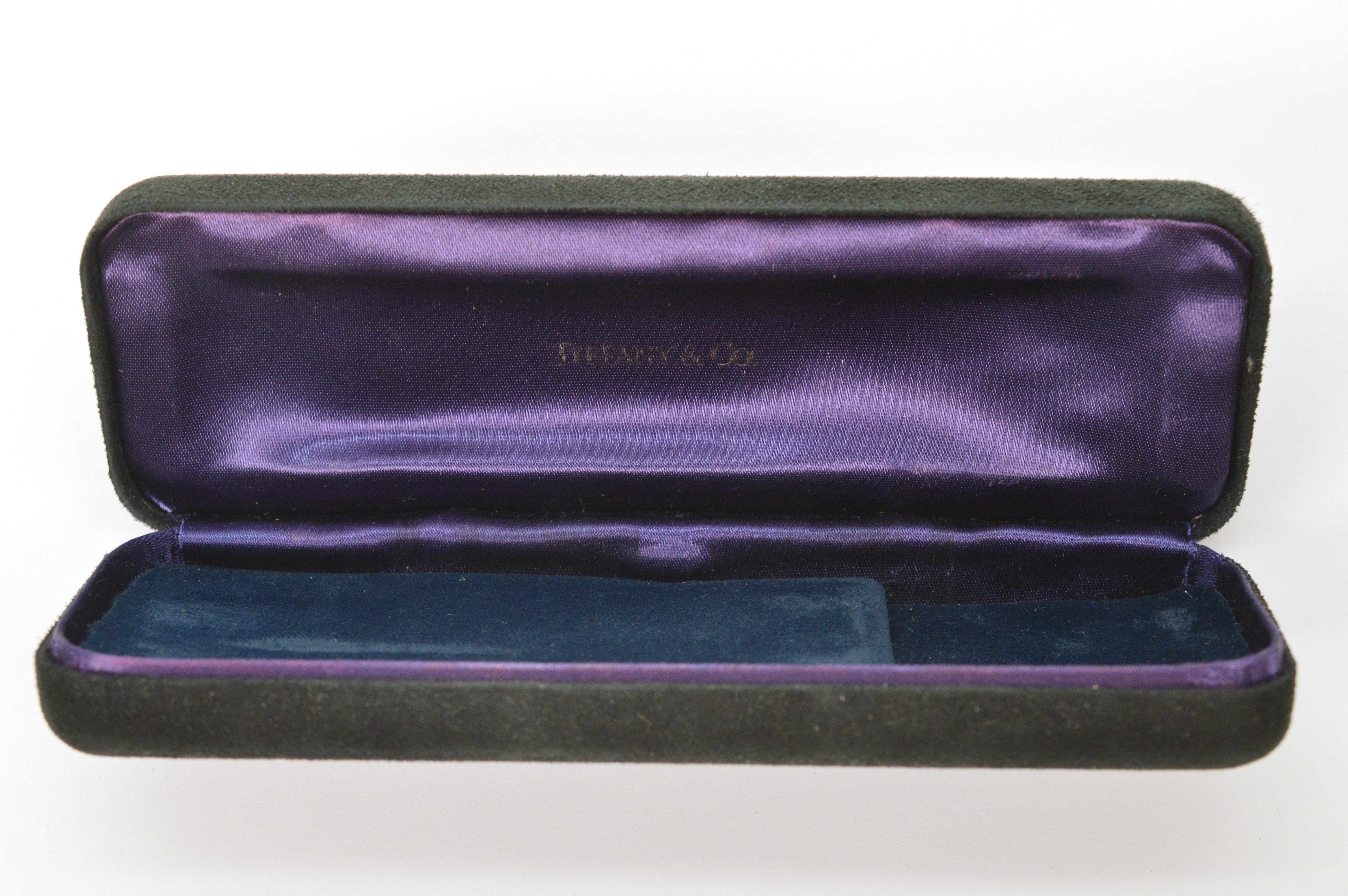 Vintage Tiffany & Co. 14 Karat Gold Armbanduhr mit Schachtel, Vintage im Angebot 6