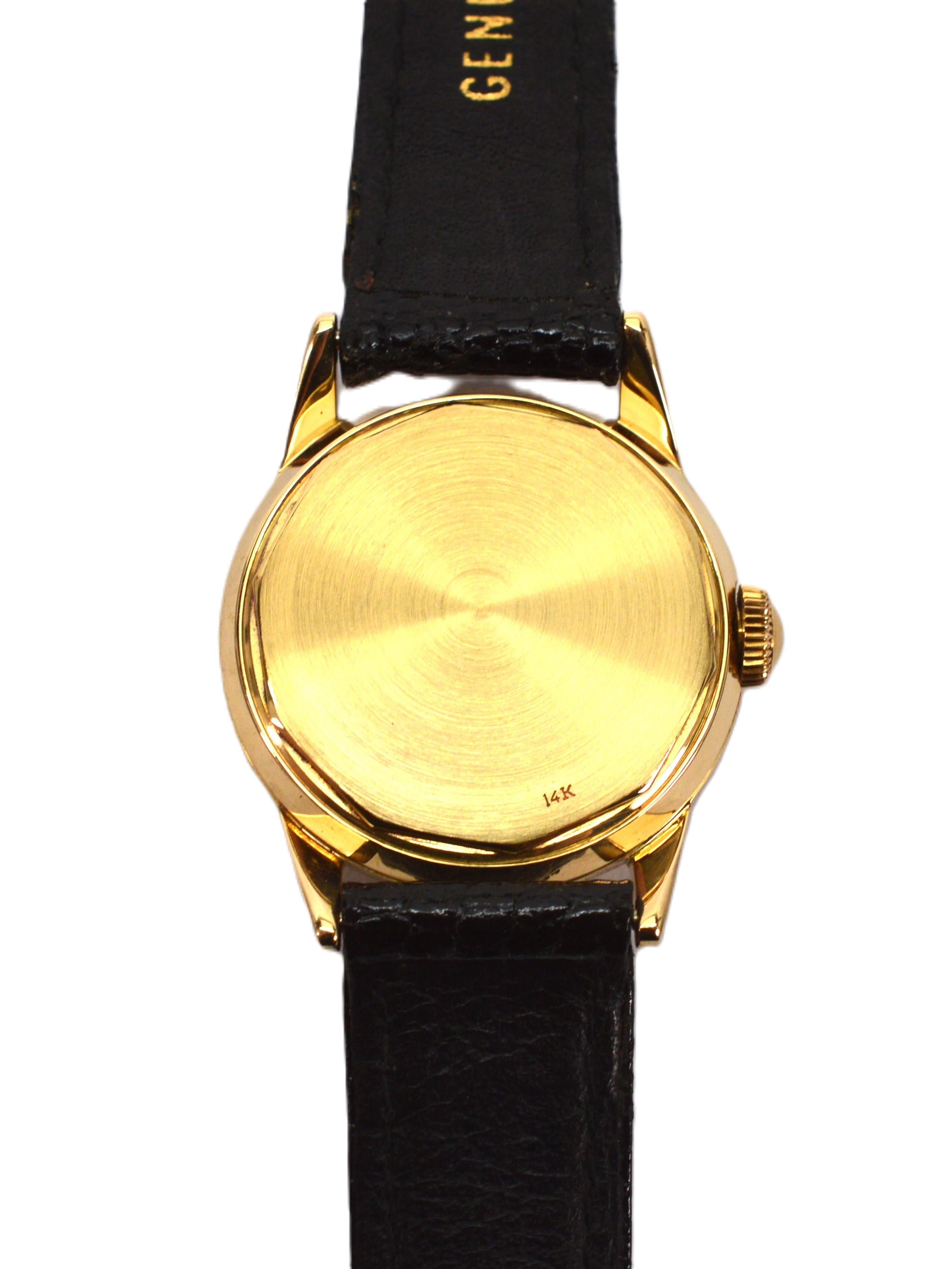 Vintage Tiffany & Co. 14 Karat Gold Armbanduhr mit Schachtel, Vintage im Angebot 4