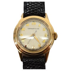  Vintage Tiffany & Co. 14 Karat Gold Wrist Watch w Box