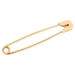 Retro Tiffany Co. 14 Karat Yellow Gold 2.12 Inch Long Safety Pin