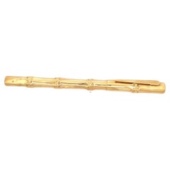 Vintage Tiffany & Co. 14 Karat Yellow Gold Bamboo Pen