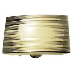 Vintage Tiffany & Co. 14 Karat Yellow Gold Belt Buckle